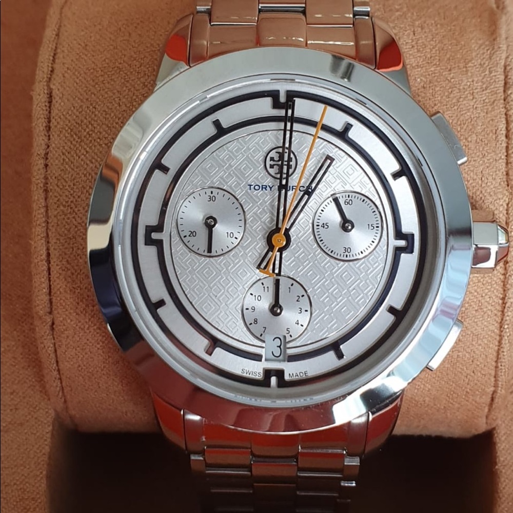 Tory Burch Silver Chronograph 37mm